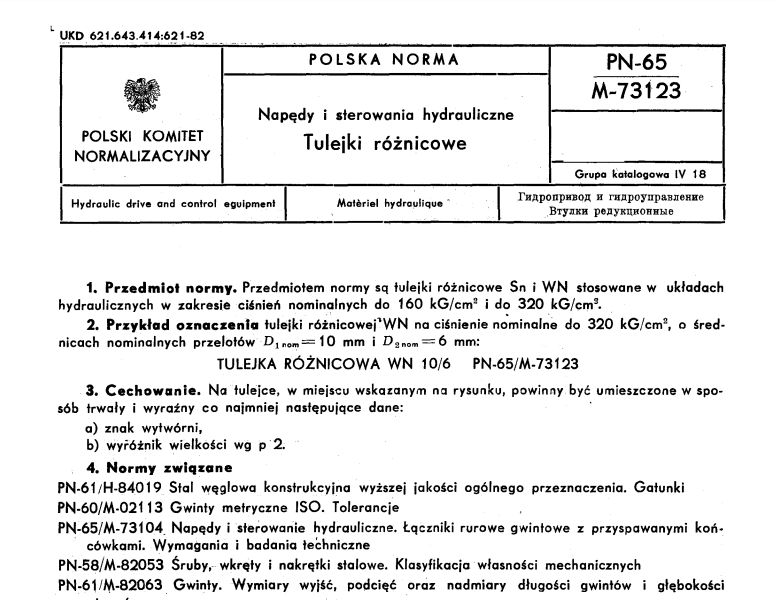 przykład polskiej normy 
